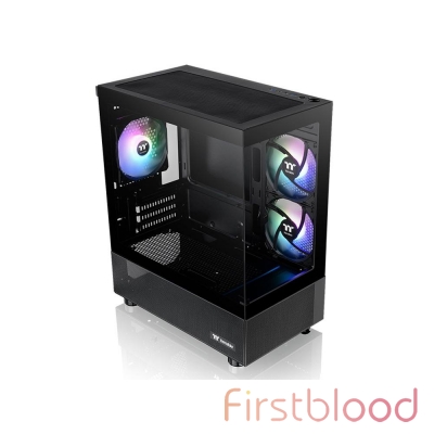 Thermaltake View 170 Tempered Glass ARGB mATX Case - Black