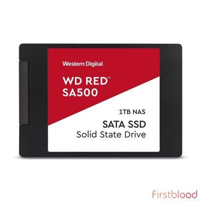 西部数据红盘 1TB 2.5寸SA500 NAS SATA SSD固态硬盘WDS100T1R0A