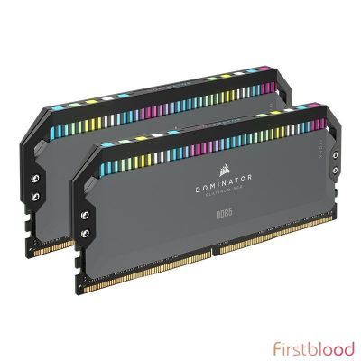 海盗船Dominator Platinum RGB 32GB (2x 16GB) DDR5 5600MHz C36 AMD Memory - Grey