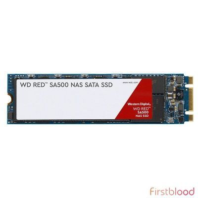 西部数据红盘 2TB M.2 2280 SA500 NAS SATA SSD固态硬盘WDS200T1R0B