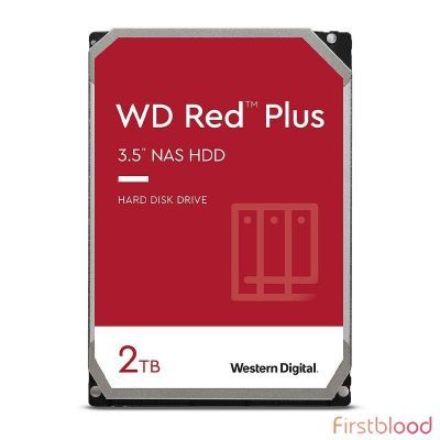 西部数据WD20EFZX 2TB 红盘 Plus 3.5寸5400转SATA NAS 机械硬盘
