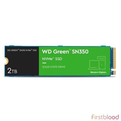 西部数据绿盘 SN350 2TB M.2 2280 NVMe PCIe QLC NAND SSD固态硬盘- WDS200T3G0C