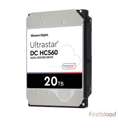 西部数据Ultrastar DC HC560 20TB 3.5寸SATA 7200转512E 机械硬盘0F38755