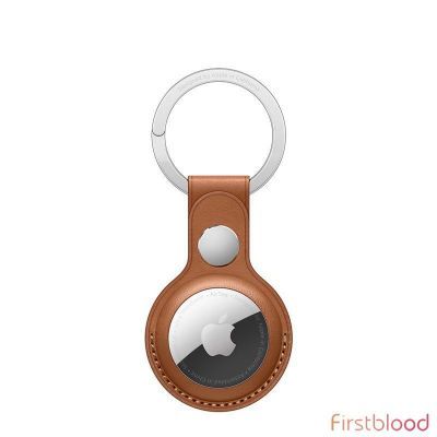 官方授权 澳洲正品-Apple AirTag Leather Key Ring - Saddle Brown