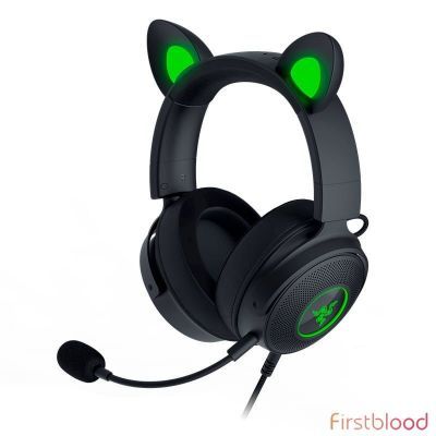 雷蛇 Kraken Kitty V2 Pro Wired RGB 游戏耳机 - Black