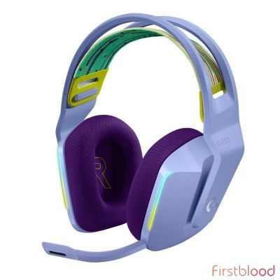 罗技G733 LIGHTSPEED无线 RGB游戏耳机 - Lilac