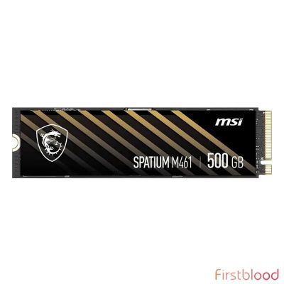 微星SPATIUM M461 500GB PCIe 4.0 NVMe M.2 2280固态硬盘