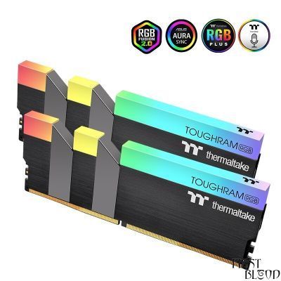 Tt（Thermaltake）ToughRam RGB DDR4 3200 16GB(8Gx2)套装 台式机内存灯条