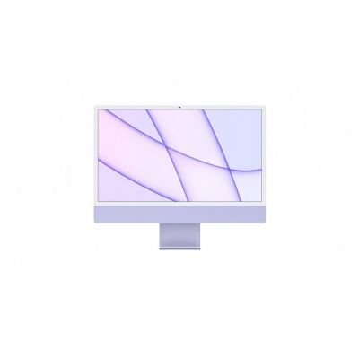 Apple iMac 24英寸 4.5K屏 新款八核M1芯片(8核图形处理器) 8G 512G SSD 一体式电脑主机 紫色官方授权 澳洲正品-