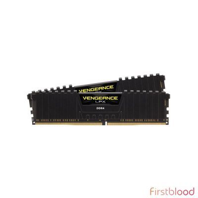 海盗船复仇者LPX 64GB（2x32GB）DDR4 3600MHz C18 台式电脑游戏内存 黑色
