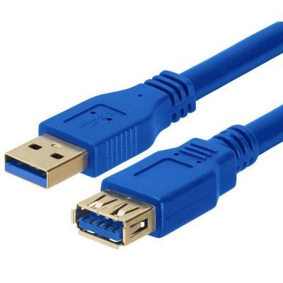 Astrotek USB 3.0 延长线 1米 - Type A 公口 转 Type A 母口 蓝色