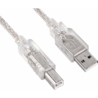 Astrotek USB 2.0 打印机线 2米 - Type A 公口 转 Type B 公口 透明