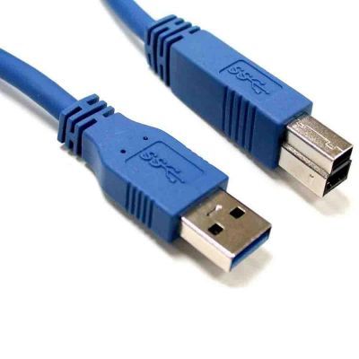 8Ware USB 3.0 数据线 1米 A to B 公对公，蓝色