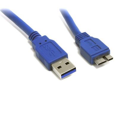 8Ware USB 3.0 数据线 1米 A to Micro-USB B，公对公，蓝色