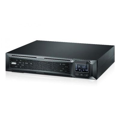 Aten 2000VA/2000W Professional Online UPS with USB/DB9 connection, 8 IEC C13 outlets, EPO and RJ port surge protection (