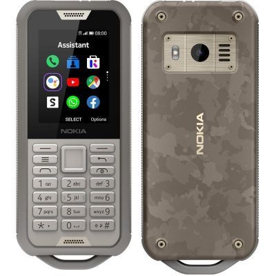 Nokia 800 4G Tough Sand 2.4\' Screen,4GB Memory, 512 MB RAM,  2MP Rear Camera, IP68, drop protection, MIL-STD-810G compli