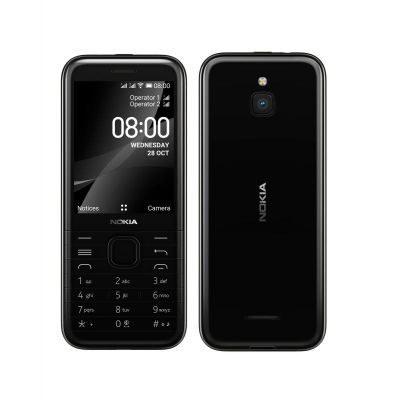 Nokia 8000 4G Black *AU STOCK* 2.8\' Screen,4GB Memory, 512 MB RAM,  2MP Rear Camera, Dual SIM, 1500mAh Removeable Batter